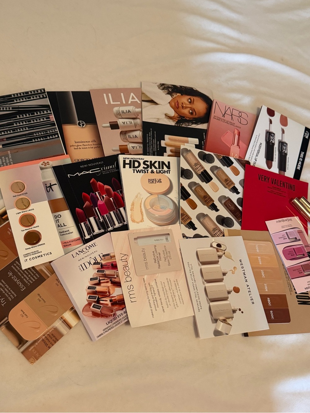 Lot of 19 Makeup Foundation Sample Size Anastasia Brow Gel x2 Sephora Fenty New